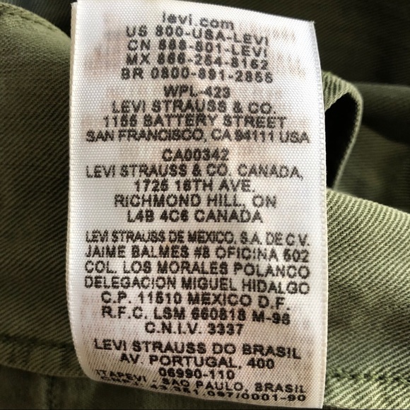 Levi’s Army Green Jacket, Size M - Picture 8 of 9